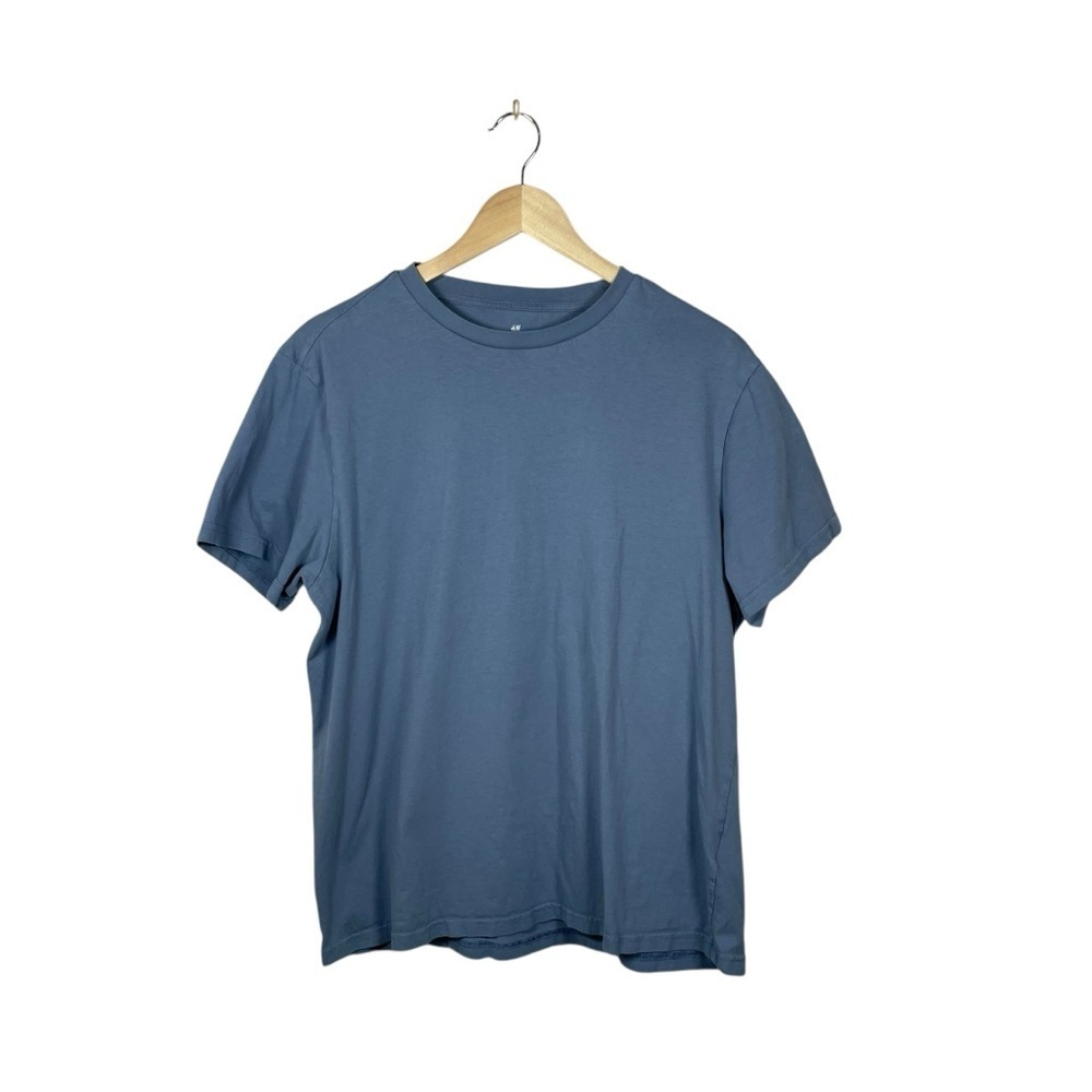 H&M Men’s Classic Crewneck Tee in Blue Size L